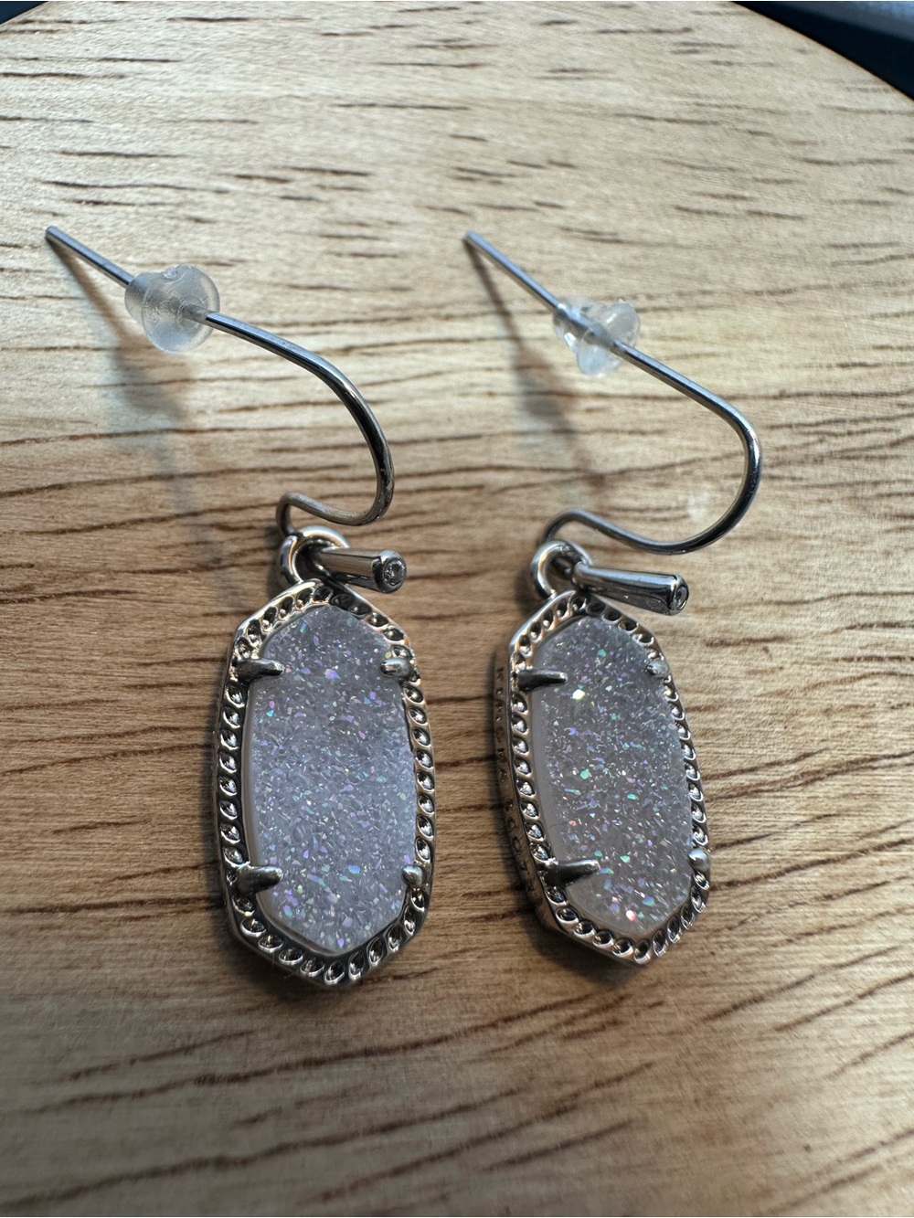 Kendra Scott Druzy Teardrop Drop Earrings in iridescent